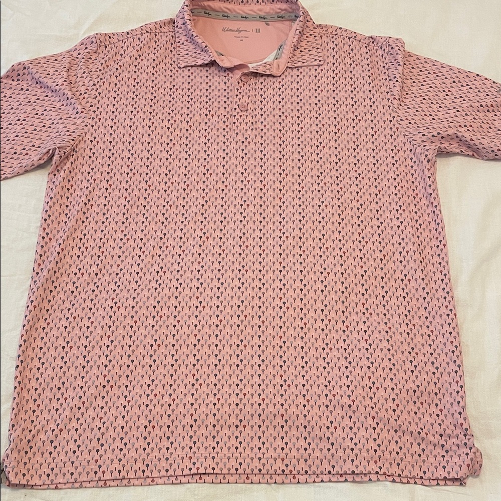 Walter Hagen Pink Polo with Black Accents